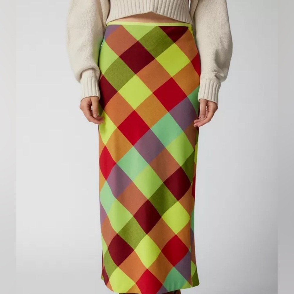 BDG Janelle Printed Midi Skirt 💚